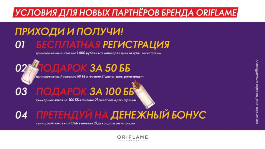 Кампания по приглашению в Орифлейм «Из Стокгольма с любовью» - условия Россия 2020